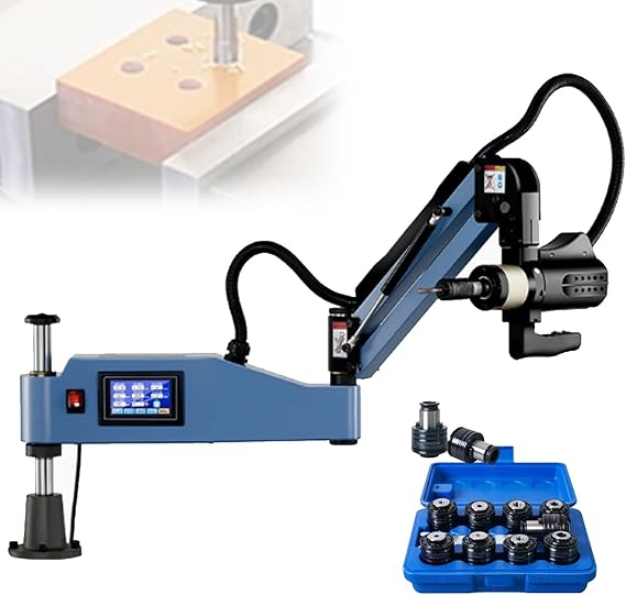 Electric Tapping Machine, Universals Tapping Machine, 360 Electric Tapping Machine Tapper Tappings Arm, Intelligent Touch Screen, 1000mm Horizontal Extension. M3-12E