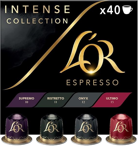 L'OR Espresso Intense Variety Box Coffee Pods x40 Nespresso®* Compatible