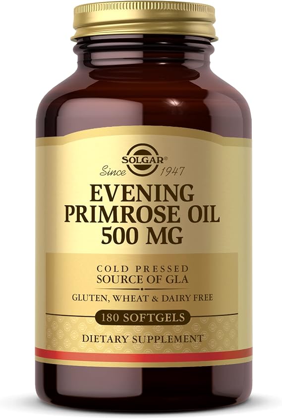Solgar Evening Primrose Oil 500 mg, 180 Softgels - Promotes Healthy Skin