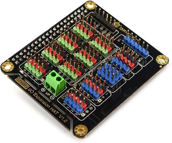 Raspberry Pi 5/4B/3B+ IO Expansion HAT by DFRobot