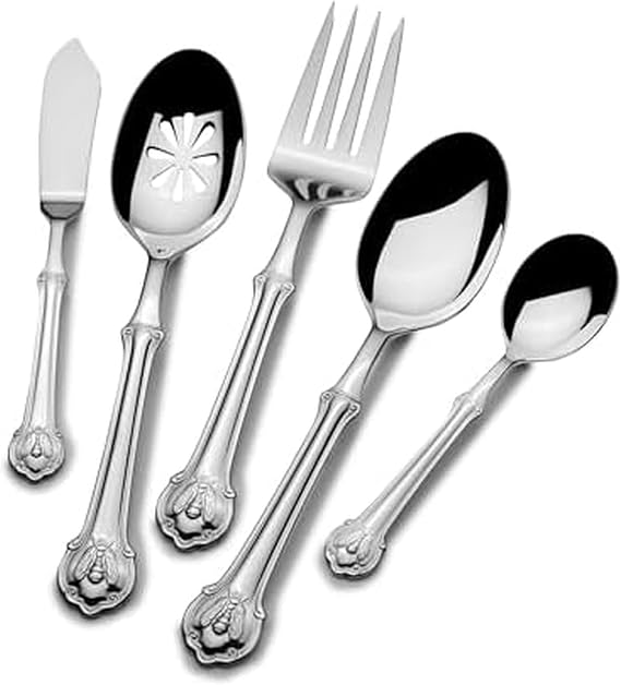Wallace Napoleon Bee 5 Piece Stainless Steel Hostess Serving Set