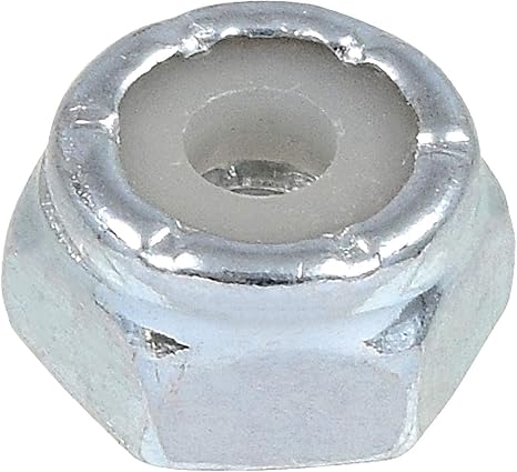 Hillman Zinc-Plated Steel Nylon Insert Stop Lock Nuts #6-32 Coarse Thread