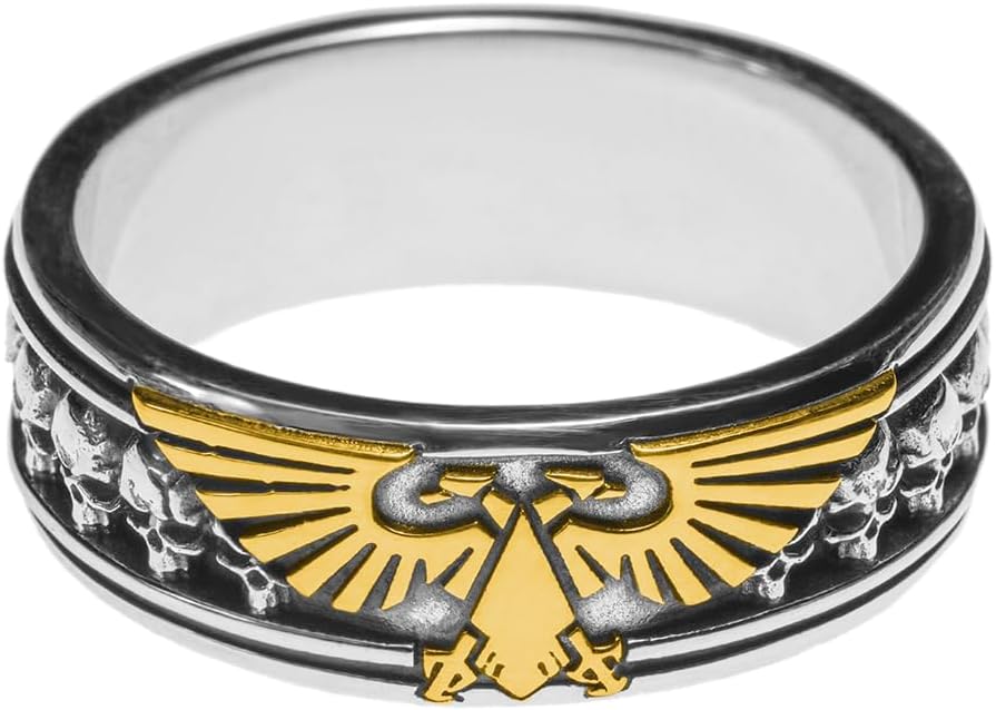 Starforged Compatible with Warhammer 40k Insignia Aquilon [Sterling Silver/Gold Plated] 1 PC