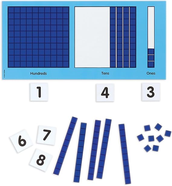 Didax Educational Resources Magnetic Base Ten Place Value Set