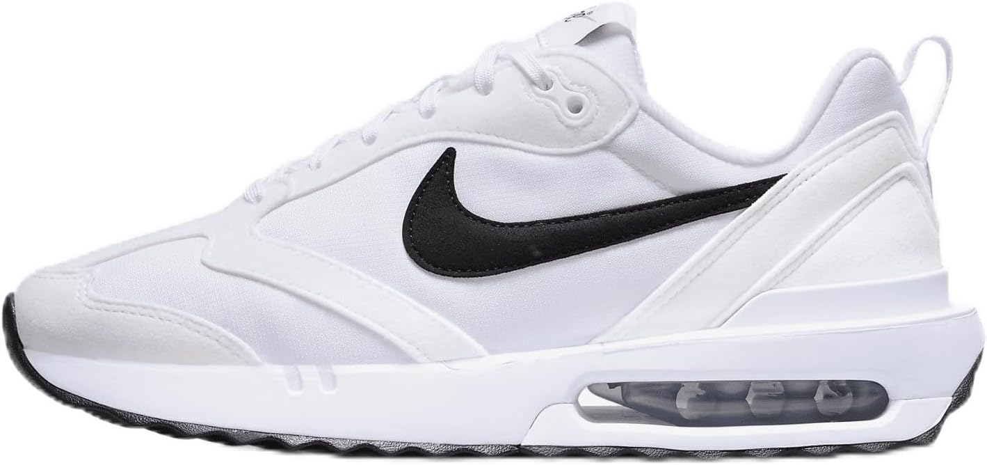 Nike Air Max Dawn Women's Shoes (DH5131-101, White/Total Orange/Black) Size 9.5