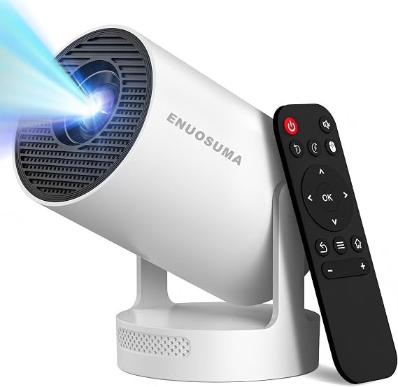 Mini Portable Projector with Wifi 6 and Bluetooth,Base Speaker(M)