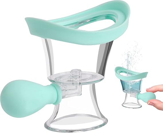 Eye Wash Cup, Silicon Manual Air Pressure Eye Cleaning Cup