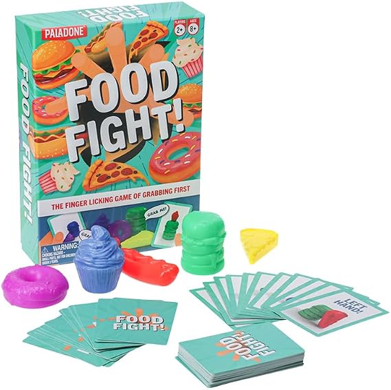 Paladone Food Fight, Test Your Speed in This Competitive Game for 2+ Players, Great for Kids Siblings Teens Adults & Family Gatherings