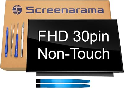 SCREENARAMA New Screen Replacement for N156HCA-EAB, FHD 1920x1080, IPS, Glossy, LCD LED Display with Tools