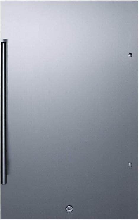 Summit SPR196OS 19 Inch Wide 3.13 Cu. Ft. Energy Star Rated Stainless Steel Compact Refrigerator