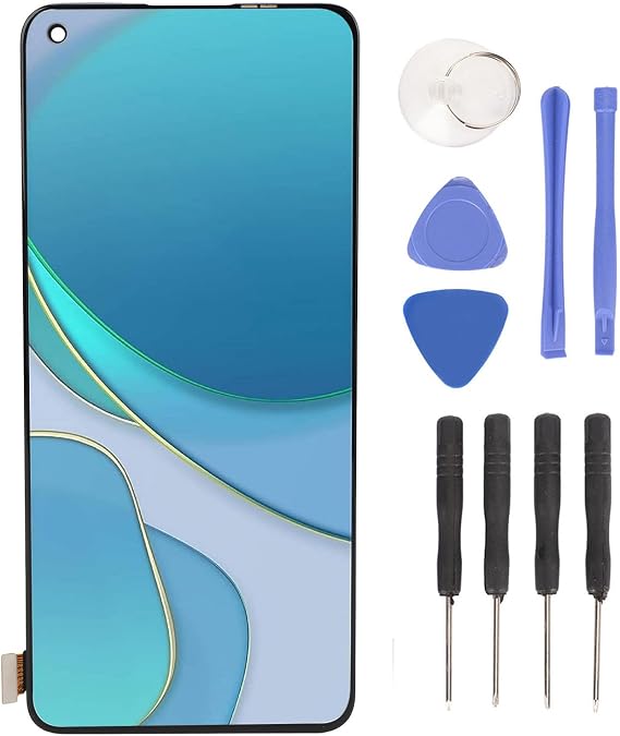Jectse Phone Screen Replacement for 8T, 6.55Inch OLED LCD Display Touch Screen Digitizer Assembly with Frame and Repair Tool Kit, for 8T 5G 8T+ X7 Pro