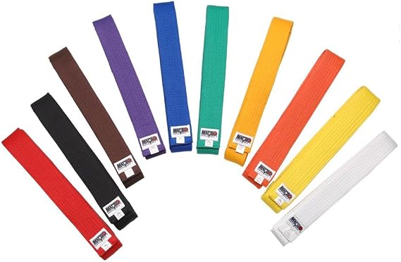 Macho Rank Karate Belts - Black - Size 2