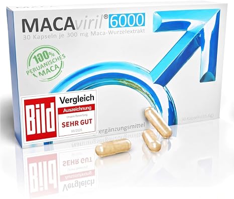 MacAviril® 6000 From Your Pharmacy 100% Peruvian Maca High Dose High Purity Made in Germany