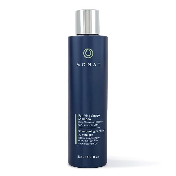 MONAT Purifying Vinegar Shampoo - Gentle High-Performance Apple Cider Vinegar & Potent AHA Natural Shampoo Deeply Cleanses, Purifies & Hydrates Hair - Net Wt. 237 ml / 8 fl. oz.