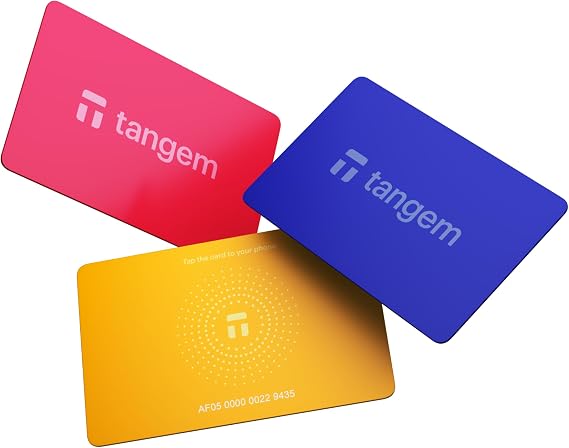 TANGEM Crypto Wallet Pack of 3 - Trusted Cold Storage. Spring Bloom