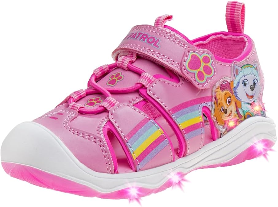 Girls Paw Patrol Light Up Sandal Skye Everest LED Sandal Toddler/Little Kid