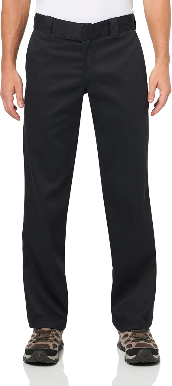 Dickies 873 Slim Fit Work Pants, Black, 33 30