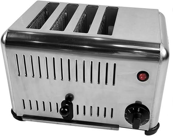 Commercial Toaster, Bread Baking Machine Slot Toast Tool Bread Maker 1-5 Minute Timing Pop-Up, for Restaurant Home Bakery Dessert Store,4Slice