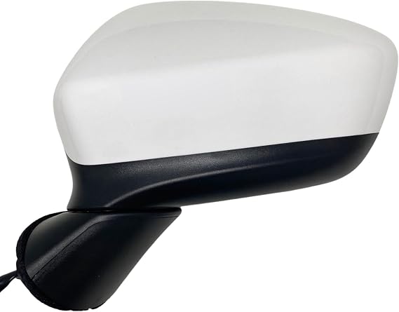 Spieg Driver Side Mirror for 2013-2014 Mazda CX-5 Power Adj Heated Glass Built-in Turn Signal Light Material White Left MA1320176