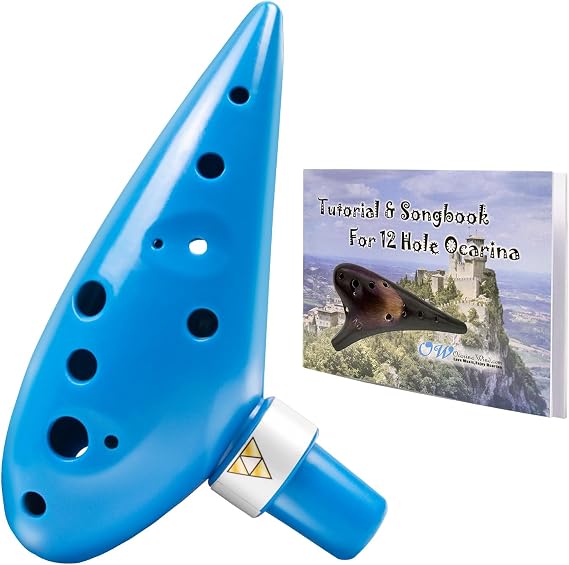 OcarinaWind 12 Hole Plastic Alto C Ocarina,Unbreakable,Gift Idea for Game Fans