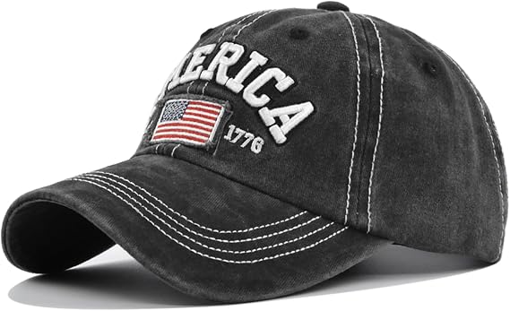 Men Baskeball Cap Women Hat American Flag Hat Unisex Adjustable Trucker Hat