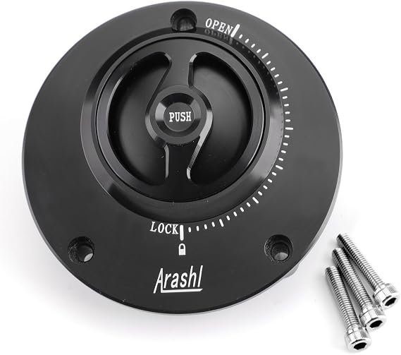 Keyless Fuel Cover Gas Tank Cap for Yamaha YZF-R1 2004-2017, YZF-R6 2003-2016, FJ-09/MT-09 Tracer 2013-2016, FJR 1300 2006-2016, FZ8 2011-2015, MT-03 All Year