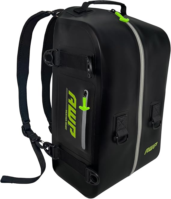 AWP Waterproof Tool Bag Backpack, 45L, Nylon TPU, IPX7 Protection