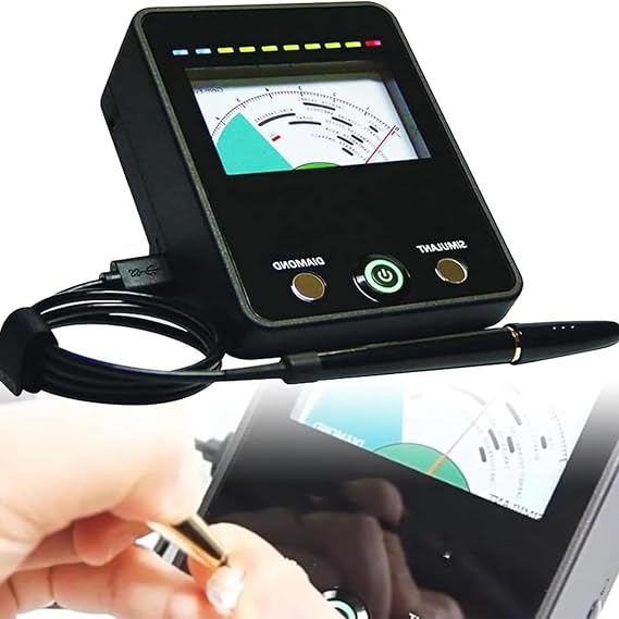 Auto Calibration Portable Gemstone Tester LED Jewelry Tester Kit with Diamond Base and Detection Pen High Accuracy for Diamond Moissanite