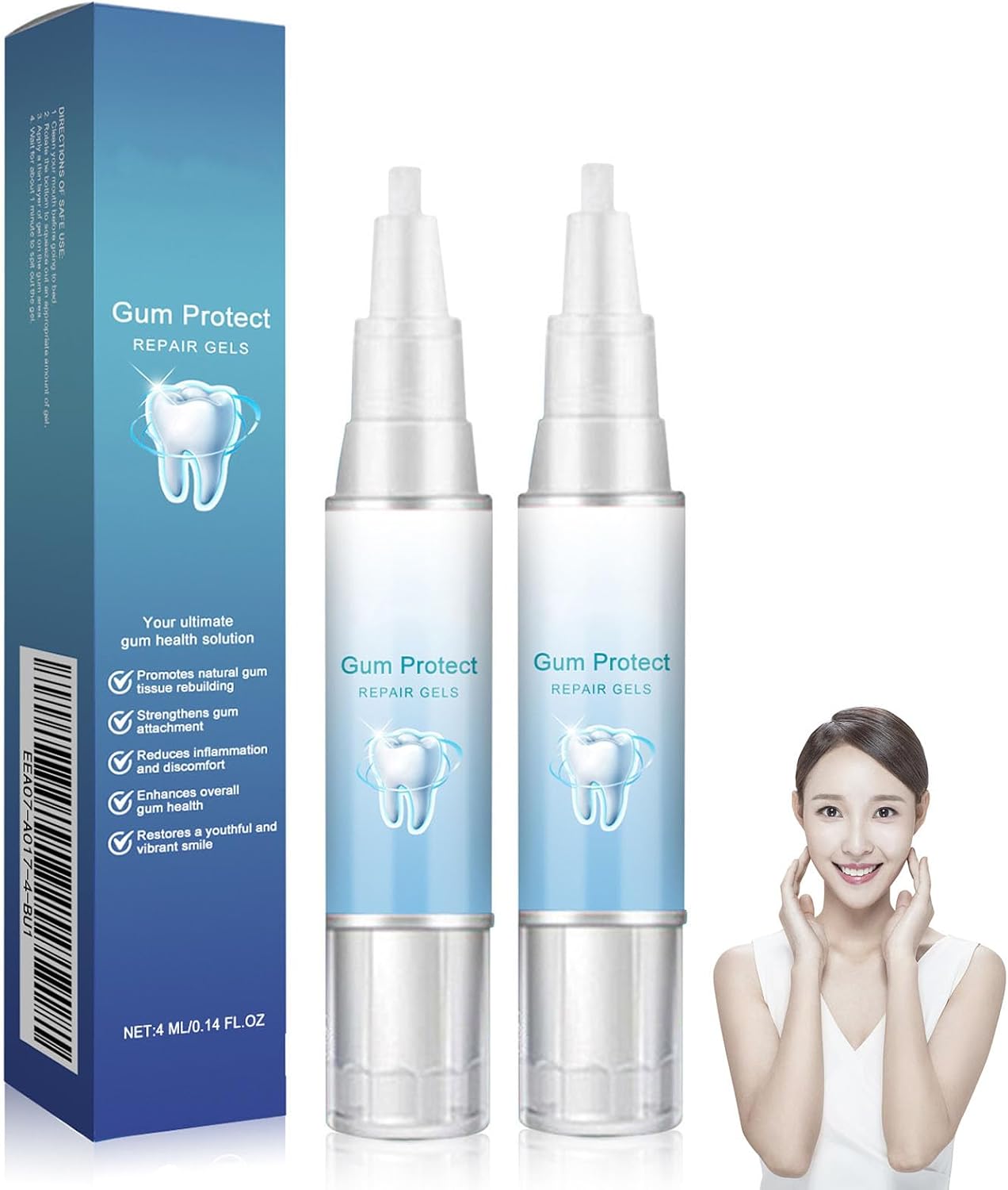 Mullend Gum Protect Repair Gel, Mullend Teeth Repair Gel, Teeth Whitening Essence Pen, Protect Gums & Oral Care, Fresh Breath 2