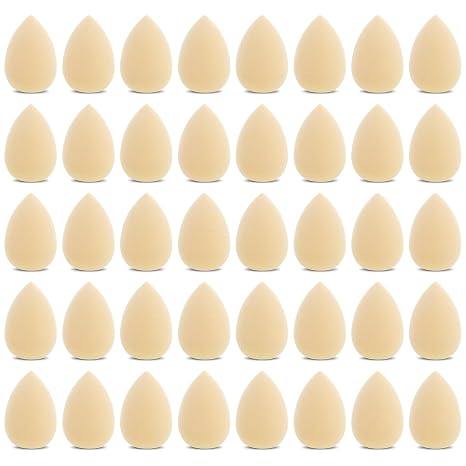 Gjinxi Pack of 40 Mini Makeup Sponge Makeup Sponge Small Blender Foundation Cosmetic Puffs for Powder Cream Repair Cosmetic Sponges
