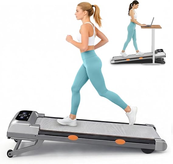 Rayspace Walking Pad Treadmill with 15% 12-Level Auto Incline & UI Screen, Portable Treadmills with Bluetooth Speaker, 3.5HP Foldable Under Desk Treadmill for Home Office 450LBS, Remote & APP