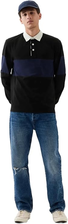 GAP Men's Ls Everyday Soft Stripe T-Shirt