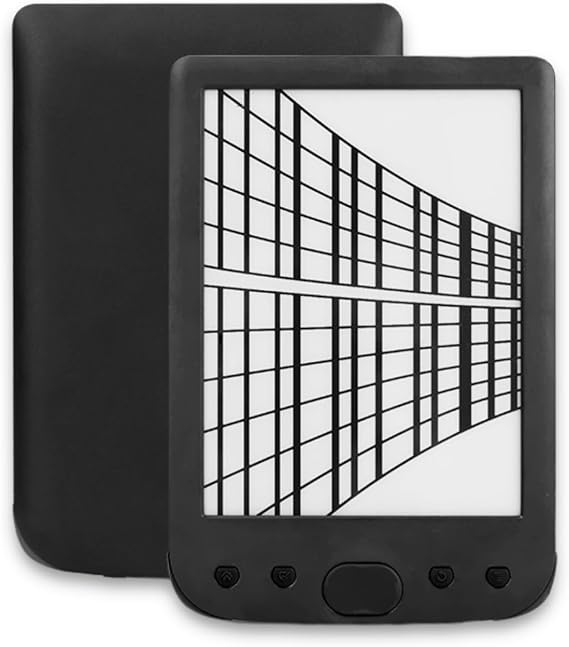 Ebook Reader, 6in 800x600 Reading Tablet HD Ink Screen E Reader, 8GB 512Mb Ereader with Protective Case Film, Blue Light Reduction, Adjustable Brightness Tech