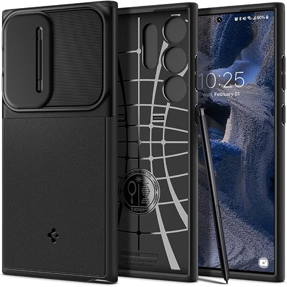Spigen Optik Armor Case for Samsung Galaxy S23 Ultra - Black