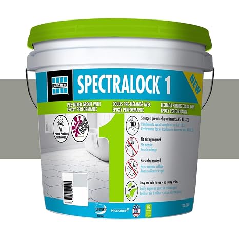 Laticrete Spectralock 1 Pre-Mixed Grout - 1 Gallon - Natural Grey