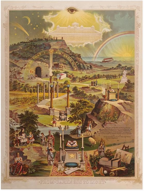 From Darkness To Light Masonic Poster (11" x 17")