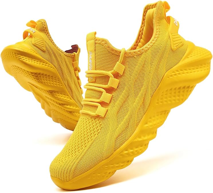 DLWKIPV Slip On Running Shoes for Women Breathable Mesh Cushioned
