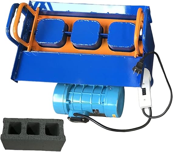 Electric Hollow Making Maker Machine, 45s Fast Forming, 30 Bricks/H, Vibration Frequency 212 Times/Min, Customizable Molds, Suitable for Paving Construction