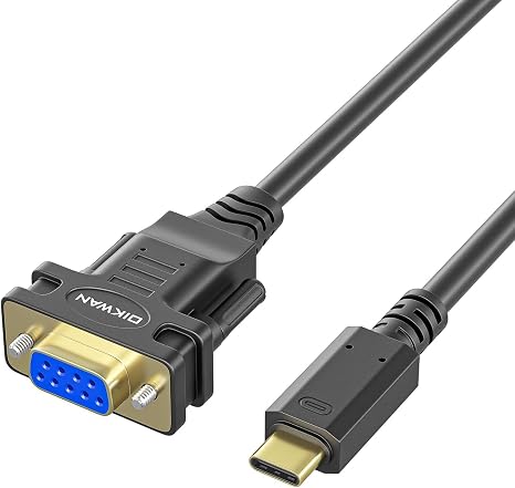 12ft USB C to Serial Adapter Cable Compatible with Mac OS Windows Android Linux Type C Device