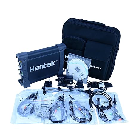 Hantek DSO3254 250MHz Digital Oscilloscope 4 Channels 1GSa/s Sampling Rate Handheld USB PC Oscilloscopes + 16CH Logic Analyzer + 1CH Function/Arb