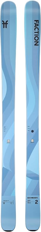 Faction Dancer 2 All-Mountain Frontside Flow Skis, Blue, 182cm