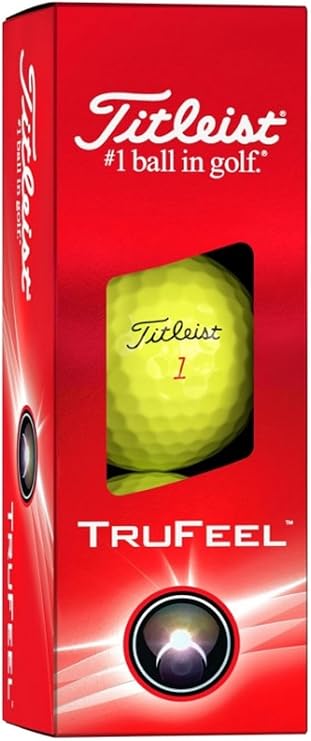 Titleist TruFeel Golf Balls (Yellow, 3pk) 1 Sleeve 2024