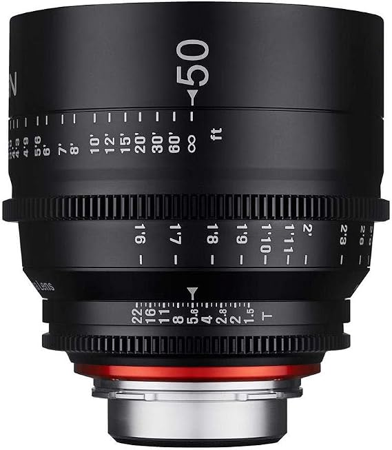 Rokinon Xeen XN50-C 50mm T1.5 Professional Cine Lens for Canon EF,Black