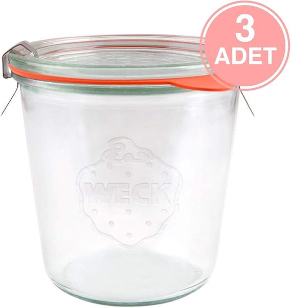 Weck 580 ml Mold Uzun Kavanoz Set (3 Adet) 742
