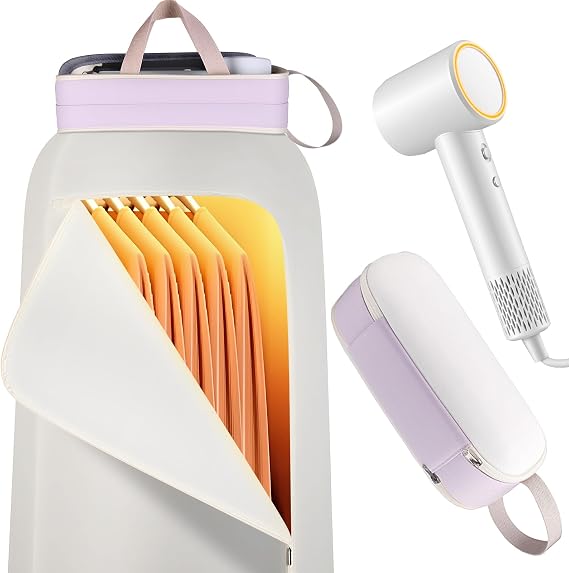 2-in-1 High-Speed Hair and Clothes Dryer, 110,000 RPM, 1300W, White