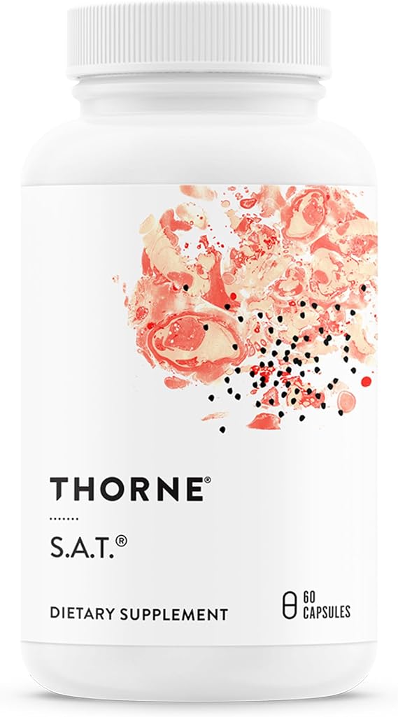 THORNE S.A.T., Milk Thistle, Curcumin Phytosome & Artichoke, 60 Capsules