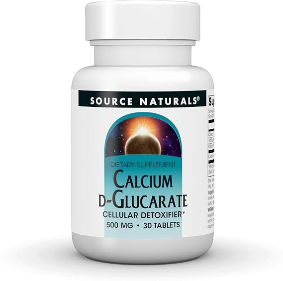 Source Naturals Calcium D-Glucarate - 500mg - 30 Tablets