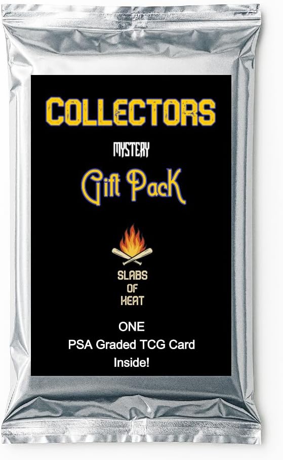 Slabs of Heat Collector's Gift PackONE PSA 10 Gem Mint or 9 Mint Graded TCG Card (Compatible with Pokemon)Curated Selection