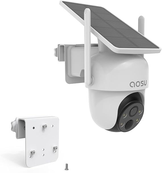 Gutter Mount for AOSU Solar Security Cameras Outdoor (SolarCam D1 Classic)AOSU T2 Pro Solar Security CameraAOSU T2 Ultra 4K Security Cam and ANSQUE 2K 3MP Security Cameras Outdoor (GU01/SA01)