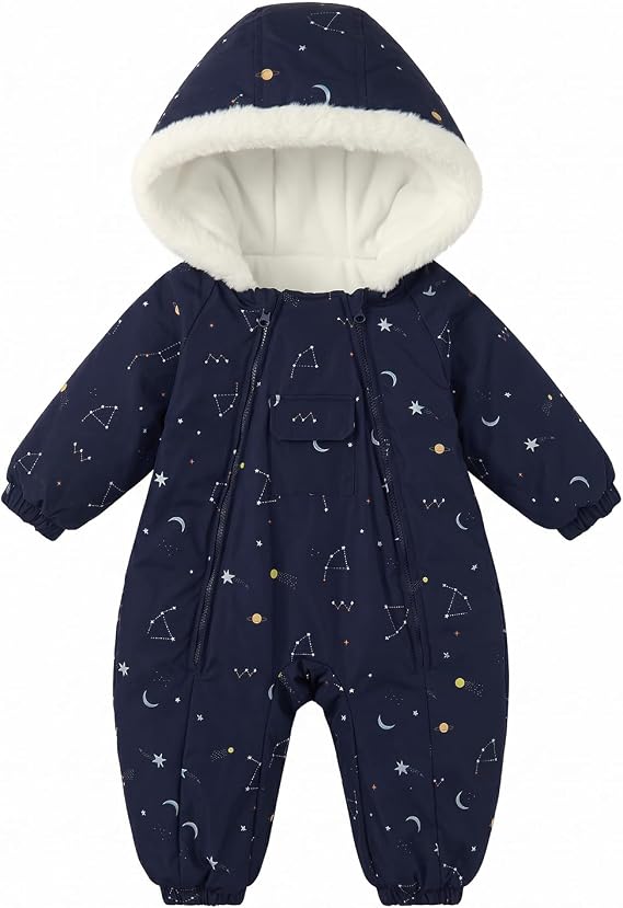 JiAmy Baby Snowsuit Newborn Winter Suit Toddler Girls Boys Snow Suit Outfit